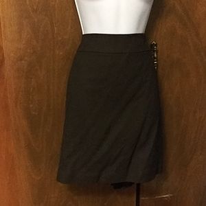 NWT ANNE KLEIN WOOL BROWN SKIRT